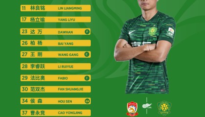 变阵四后卫！国安首发做出四处调整，19岁小将李睿跃首次首发